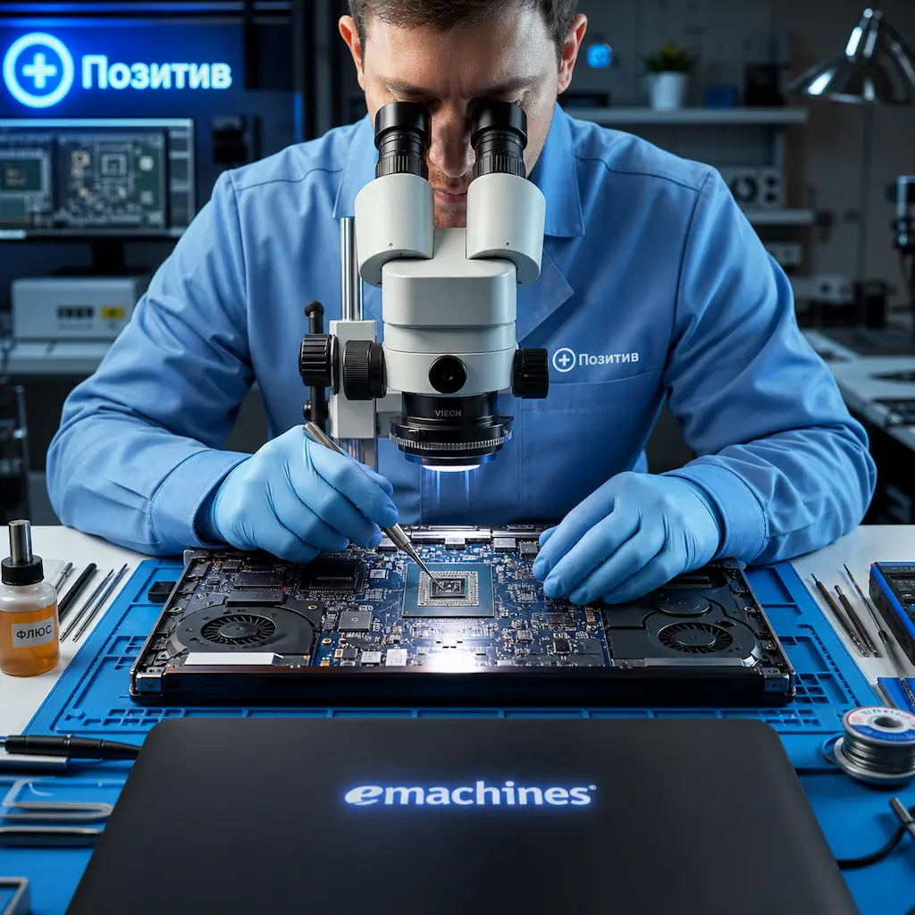 Замена видеокарты ноутбука Emachines в Петрозаводске