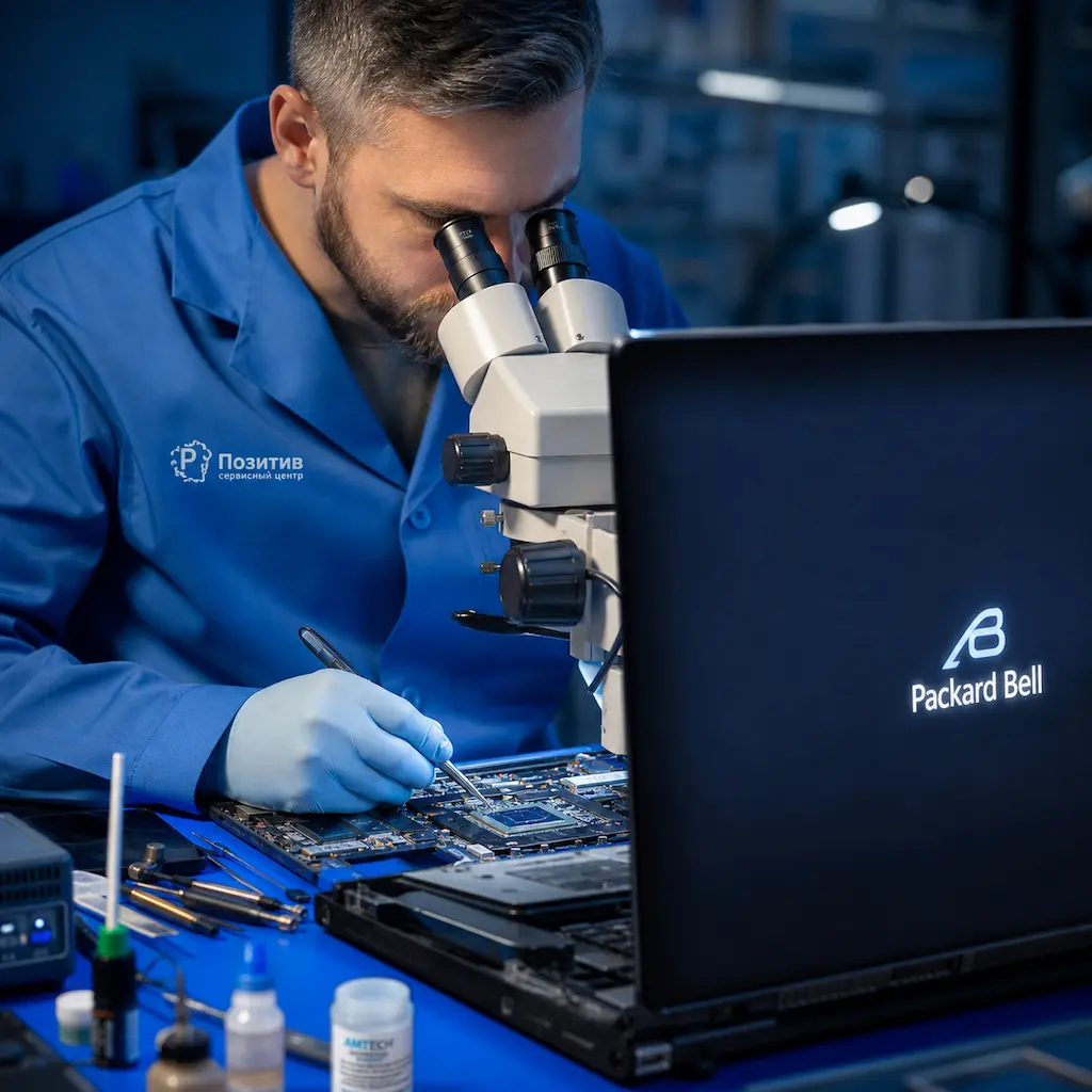 Замена видеокарты ноутбука Packard Bell в Петрозаводске