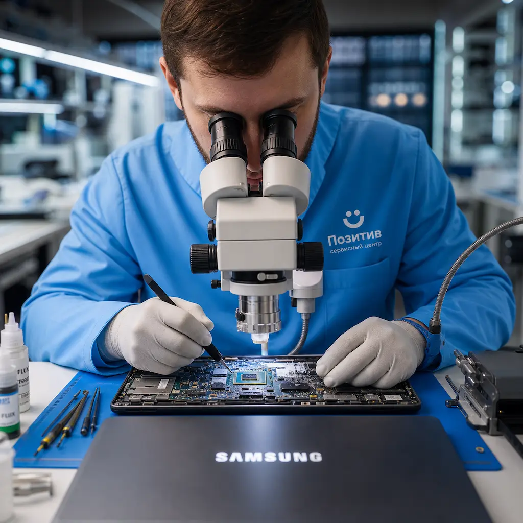 Замена видеокарты ноутбука Samsung в Петрозаводске
