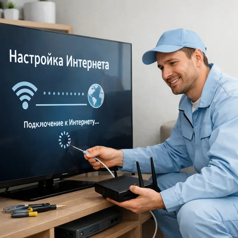 Настройка интернета на ТВ в Петрозаводске