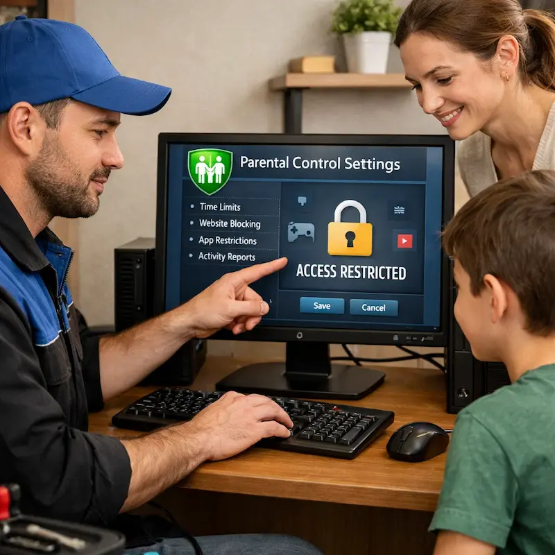 Родительский контроль на компьютере и ноутбуке в Петрозаводске