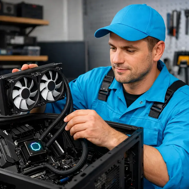 Установка водяного охлаждения на компьютер в Петрозаводске